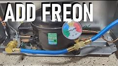 How to Add Freon/Refrigerant (R-134a) to a Refrigerator with a Piercing Valve - Easy DIY Repair!