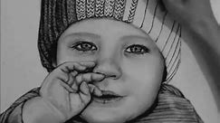 How to Draw a Baby with Charcoal