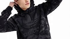 adidas Originals camo hoodie in Black | ASOS