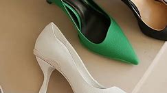 Super High Heel Pointed Toe Chunky Pumps Shoes.