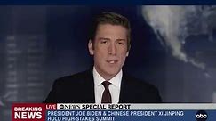 ABC7 News - President Joe Biden greeted China's President...