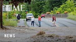 Catastrophic Flooding Swamps Vermont Forcing Rescues and Evacuations