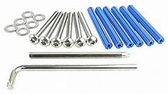 Wall Anchor Kit 2" Inch Long Self Tapping 304 Stainless Steel Screws, Pack of 6
