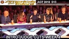 INTRO JUDGE CUTS 4 America's Got Talent 2018 Chris Hardwick Guest Judge - AGT Season 13 S13E10