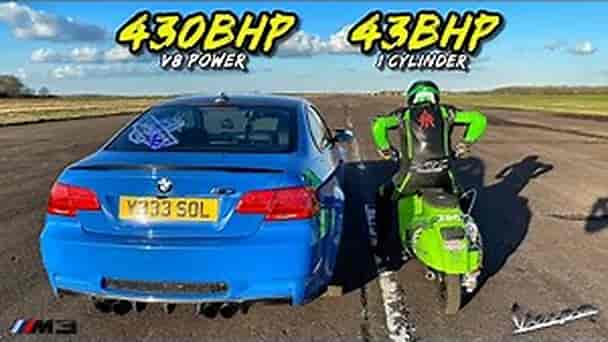 POWER TO WEIGHT.. 43HP VESPA SCOOTER vs 430HP V8 BMW M3