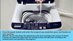 Qhomic Portable Washing Machine, 17.6lbs Large Capacity Fully-Automatic Laundry Washer 1.9Cu.ft Washer Machine Ideal for Apartments Dorms Families