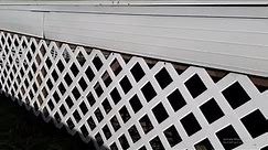 How to install plastic lattice on a deck.
