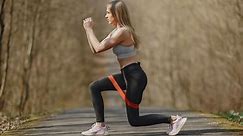 Easy resistance band glute exercises