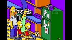 The Simpsons: Bart's Nightmare Game Over Sega Genesis