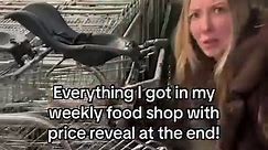 how much this food shop would be before the end of the video #weeklyfoodshop #aldifoodshop #pricereveal #virals #usareels | Sherenelouise