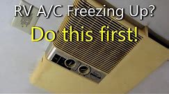 RV Air Conditioner Freezing Up - Easy Fix | Useful Knowledge