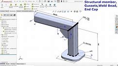 SolidWorks Weldments tutorial Weld Bead and Symbols