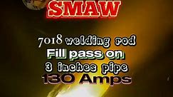 7018 welding rod Fill pass on 3 inches pipe 130 Amps 3/16" 7018 slag peel , stick welding, (smaw) #kuyakentv #weldernation #welding #Welder #welds #welderlife #SMAW #SMAWNC1 #SMAWNCII #stickwelding #stickweld #pipewelder #reelsfb #reels #reelfb | KuyaKen TV