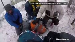 Four college students rescued after being stranded by wintry weather