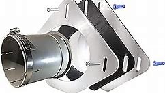 DVME SnugDryer Space-Saving Dryer Vent Connection Kit, Ideal for New Construction/Remodeling, 9.4" x 9.3" x 7.7", White