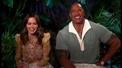 Emily Blunt & Dwayne Johnson have a fun and laughs interview (UK) - BBC - 21st July 2021