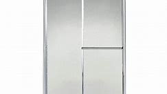 STERLING Deluxe 39-44 x 66 in. Framed Sliding Shower Door in Silver with Handle 5960-44S