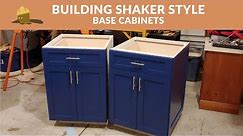 How to Make Shaker Style Kitchen Base Cabinets