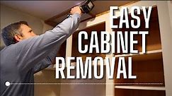 How to Easily Remove Kitchen Cabinets for Beginners | Home Improvement Series | Nail the Frame