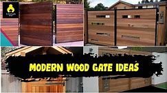Top 54+ Modern Wood Gate Ideas from 2022