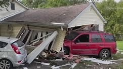 Car crashes into home stopping just inches from sleeping homeowner