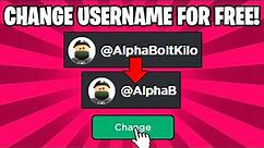 *NEW* HOW TO CHANGE USERNAME FOR FREE ON ROBLOX IN 2022!