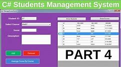 C# Tutorial for Beginners - Create a Student Management System Application | Part 4/10