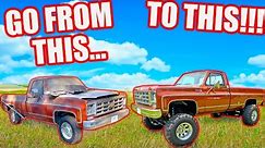 My Truck Was Rusting Away... We Decided To Save It! Full 1978 Chevy K20 Build From Start 2 Finish!