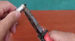 How to weld stainless steel from a 1.5v battery! Tricks to fix even NASA professors lose