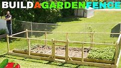 Installing a vegetable garden fence