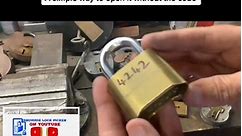 A simple way to open a combination padlock without the code
