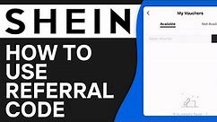 How To Use Referral Code On Shein - EASY Tutorial