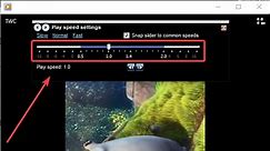 How to change Video Playback Speed on Windows Media Player