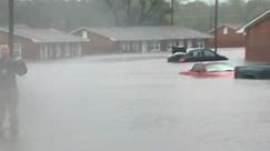 NC apartment complex submerged in floodwater