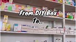From DIY box to stackable bin organizer 💕 #pharmacylife #stackablebin #organizer | Alyza Montero