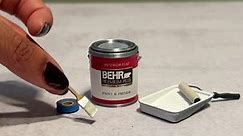 This month's mix is a ✨Hybrid✨ of #painttok 🤝 #minitok. #BEHR #paintmix #minibrands