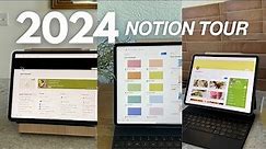 Get Organized for 2024 in Notion 💻✨ FULL planner tour