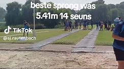 #Dupdag by ligbron 14 seuns#ek het 5.41m gespring.