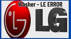 ✨ LG Washing Machine LE Error - (SOLVED) ✨