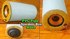 How to make speaker box at home using PVC pipe