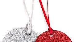 Hallmark Signature Holiday Gift Tags (Red & Silver, 2 Pack)