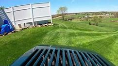Craftsman Garden Tractor Mowing Tall Grass On Steep Hill