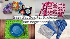 Easy Fat Quarter Projects for Beginners | The Sewing Room Channel