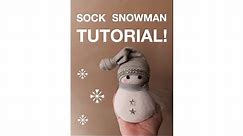 CUTE and EASY DIY Sock Snowman Tutorial!
