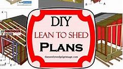 23 Free DIY Lean To Shed Plans