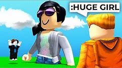 I made his roblox girlfriend HUGE using ADMIN COMMANDS..