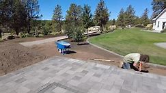 Fully raised paver patio with a... - Oregon Landscape Company