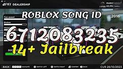 14+ Jailbreak Roblox Song IDs/Codes