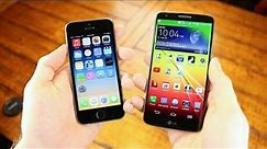 iPhone 5s vs. LG G2 - Speed Test!