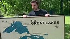 MapCuts - A large great lakes map ready to hang on our...